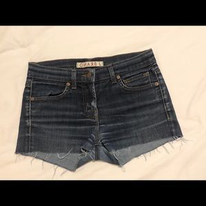 J Brand Frayed Cutoff Denim Shorts